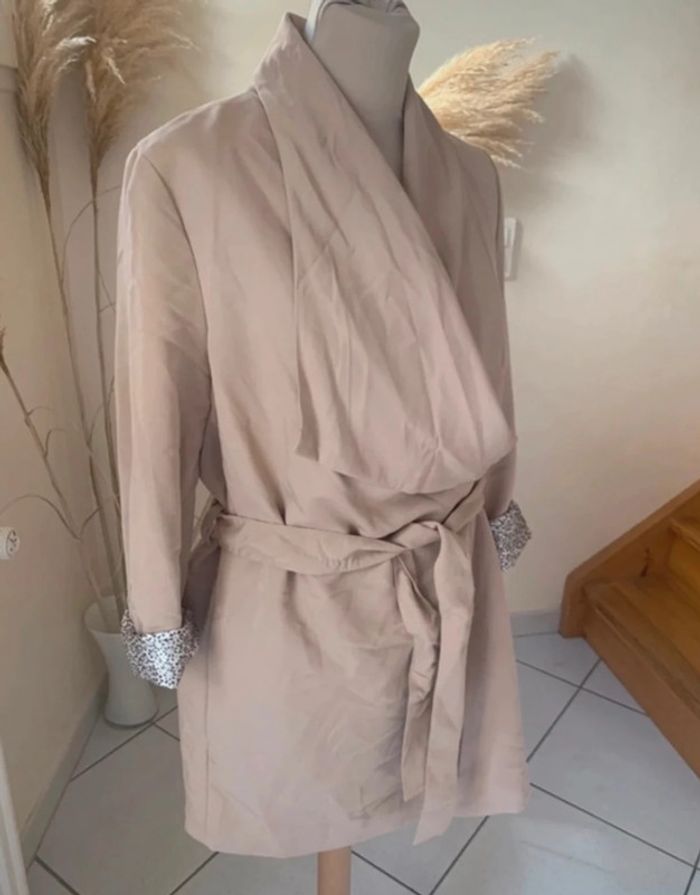 Trench léger court, beige, h&m - photo numéro 2