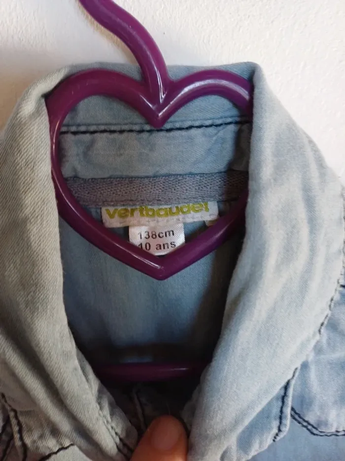 Chemise en jean Vertbaudet 10 ans - photo numéro 3