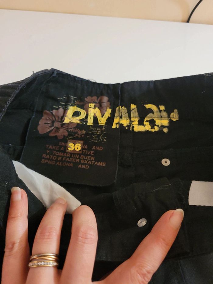 Pantalon baggy femme noir, Rivaldi - photo numéro 7