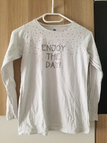 Joli t-shirt manches longues blanc