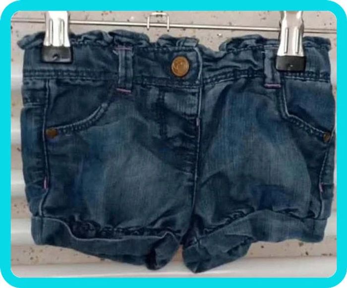 Short  en  jeans  Tape à  l'oeil  Taille  6  mois - photo numéro 2