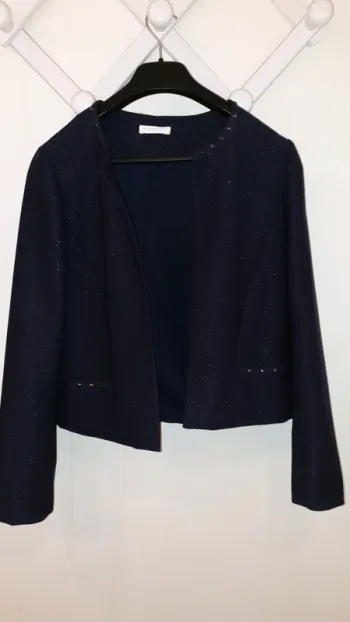 Blazer chic marine pailleté