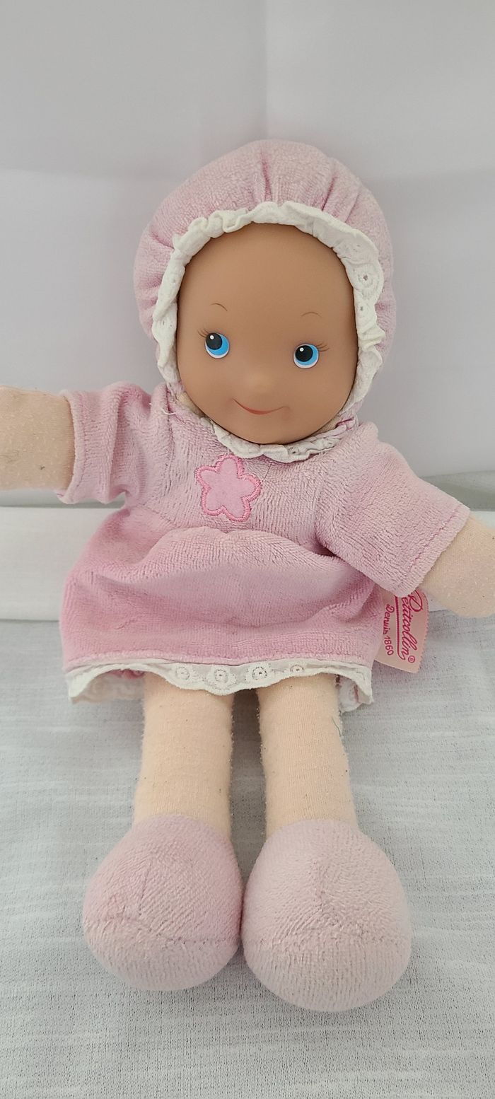 Poupée petit Collin rose fleur - photo numéro 4