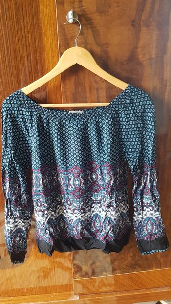 Blouse col rond imprimé