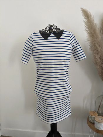 Robe rayée marinière bleue XXS