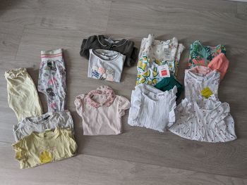 Lot de vêtements, fille, 6 mois, printemps-été