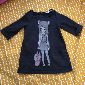 Mini robe en molleton non doublé H&M