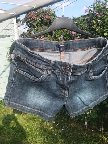 Short en jeans