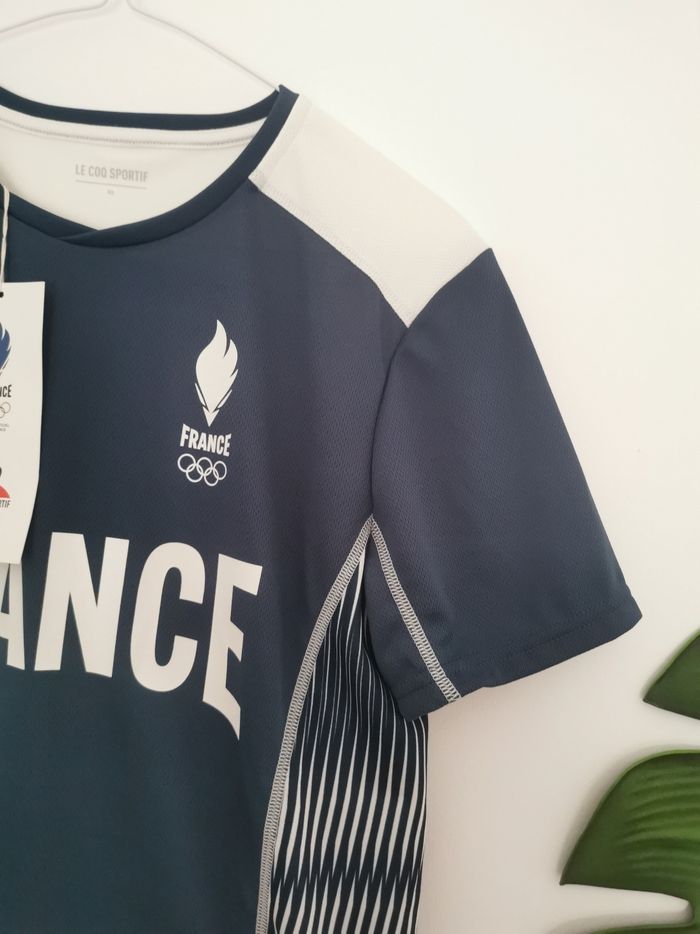 Maillot Équipe de France Olympique Paris 2024 Le Coq Sportif Taille XS - photo numéro 3