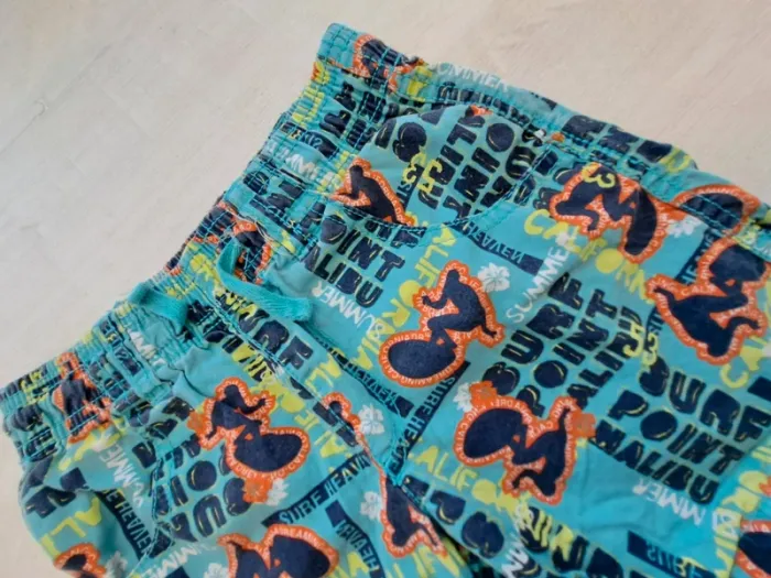 Short Lupilu - taille 110-116cm - 100% coton - motif surf - élastique - photo numéro 2