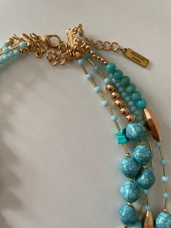 Collier multirangs turquoise Weekend Max Mara - photo numéro 7