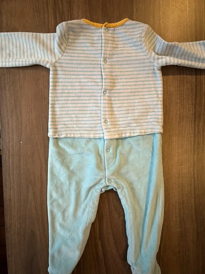 Pyjama 1 pièce velours - photo numéro 2