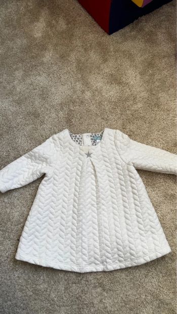 Robe d’hiver blanche Obaïbi – 6 mois