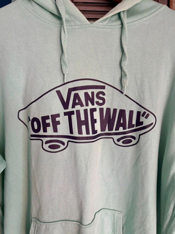 Hoodie vans vert clair taille L - photo numéro 2