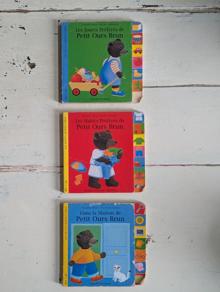 Lot de 3 livres Petit Ours Brun