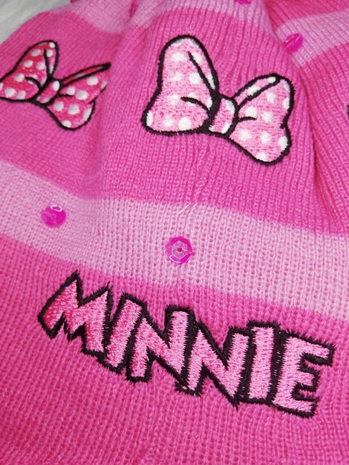 Bonnet à ponpons minnie, fille T52 - photo numéro 3