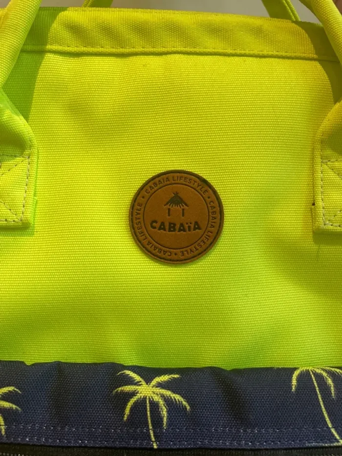 Sac cabaïa jaune et bleu - photo numéro 2