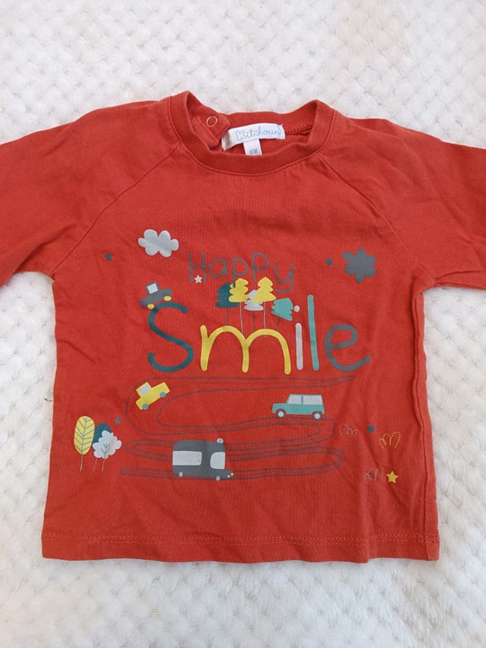 🔸T-shirt Manches Longues Kitchoun – 9 mois 🔸 - photo numéro 3