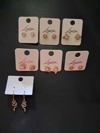 Boucles d'oreilles puces