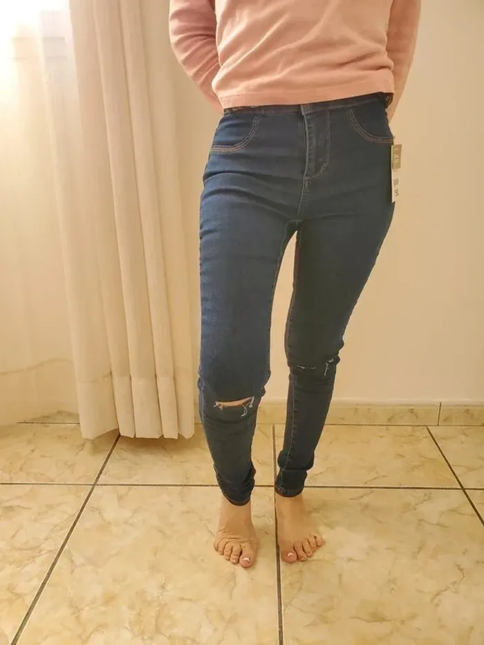 Jean tout neuf skinny taille haute Gemo Taille 34 - photo numéro 4