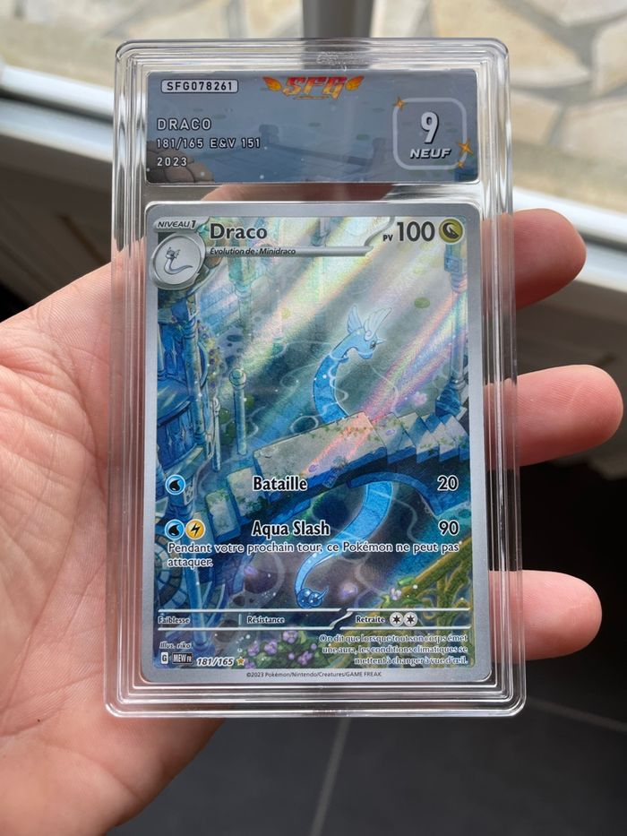 Pokémon carte gradée Draco AR 151 Fr SFG 9 - photo numéro 1