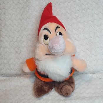 Peluche vintage blanche neige et les 7 nains grincheux disney