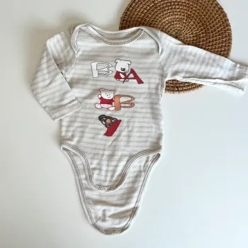 Bodie rayé ourson marron