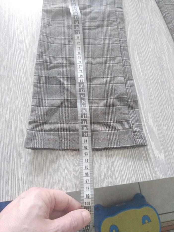 Pantalon a carreaux stradivarius gris taille 36 - photo numéro 6