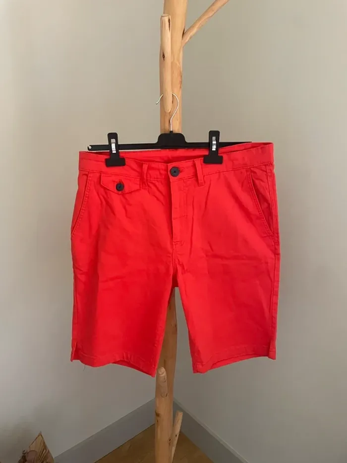 Bermuda en toile orange