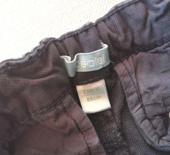 🌼Obaïbi 23M pantalon chino👖 bleu marine parfait rentrée ou cérémonie 🎒💒 - photo numéro 2