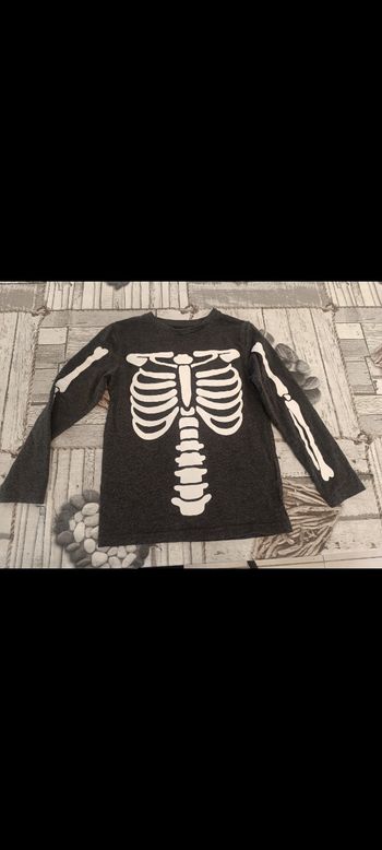 T shirt squelette halloween