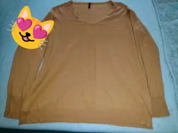 Pull moutarde d'un comme accord XXL