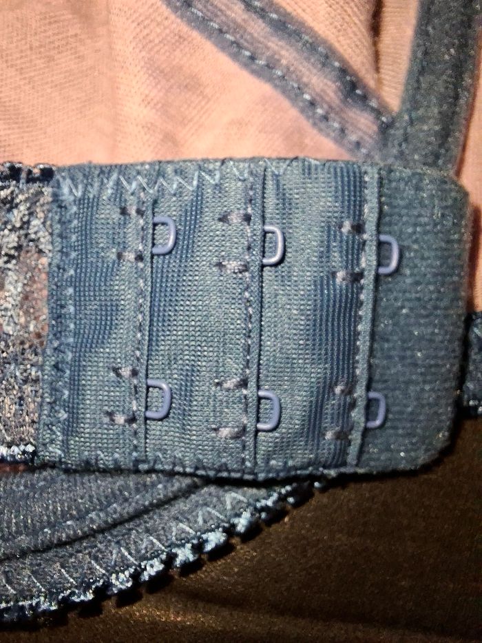 Soutien-gorge en dentelle bleu et rose - Rosa Junio - 100C - photo numéro 3