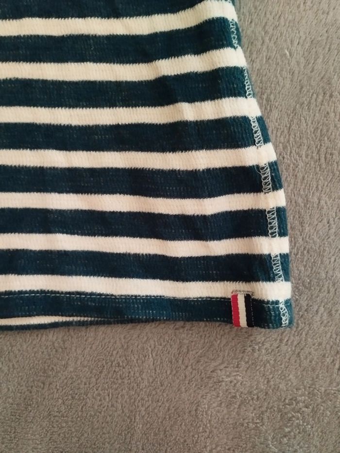 Tee shirt femme manches longues marinière tommy Hilfiger taille M - photo numéro 4