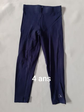 Legging long bleu marine fille - Orchestra - 4 ans