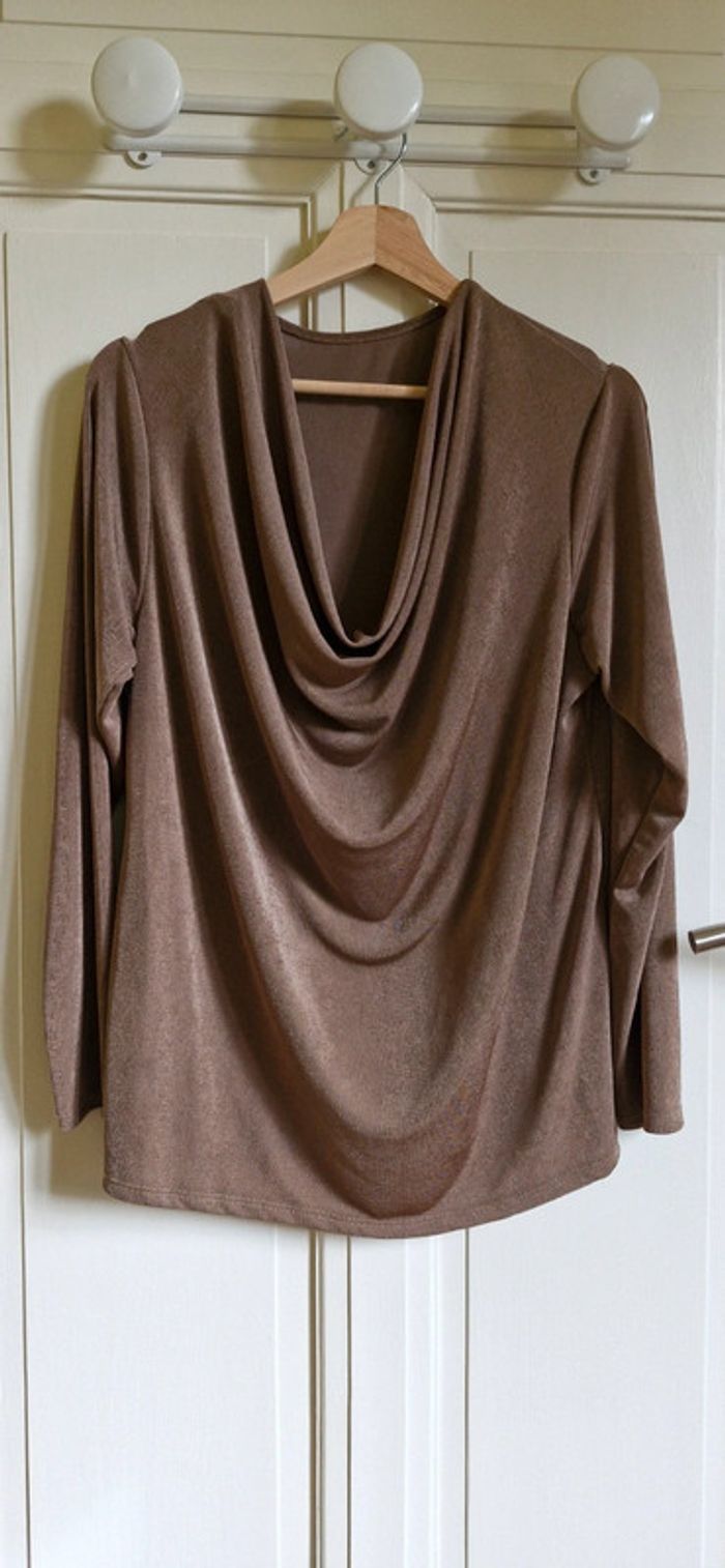 Blouse Fluide Marron