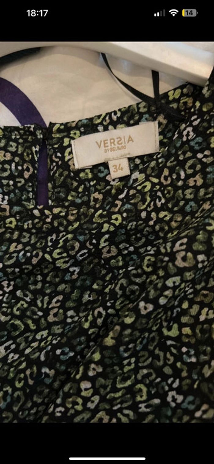 Blouse noir à fleurs - photo numéro 3