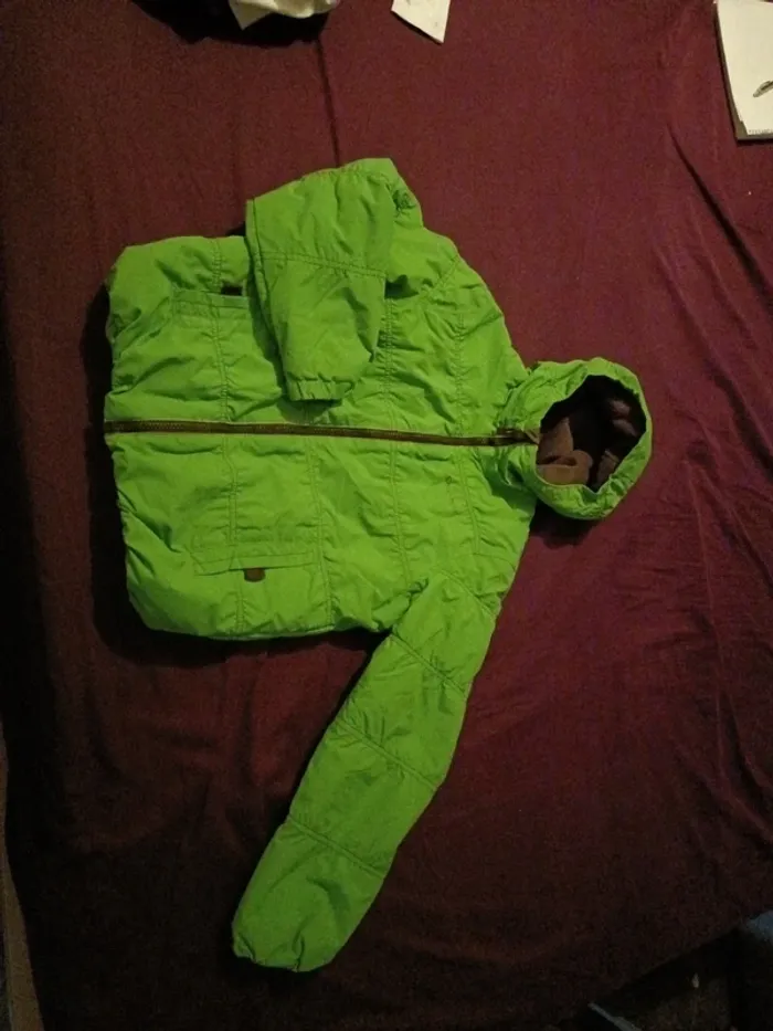 Manteau vert quechua 10 ans