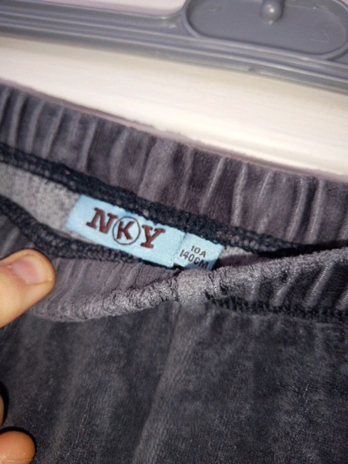 Pantalon de pyjama gris nky en éponge taille 10 ans - photo numéro 3