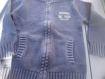 Gilet zippé marine 5 ans