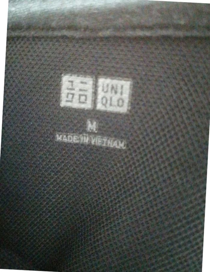Polo Uniqlo noir taille M - photo numéro 3