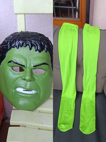 Masque+ Collants  Cosplay Hulk Marvel
