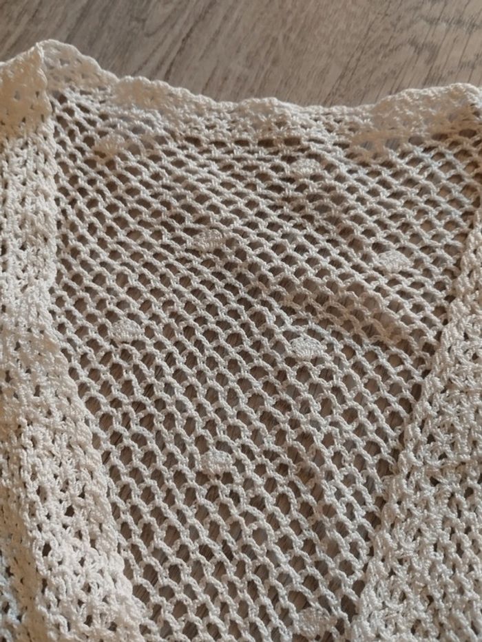 Gilet vintage blanc crochet Taille S - photo numéro 2