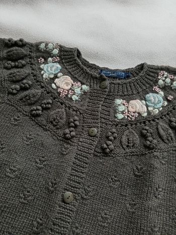 Cardigan Vintage 100% laine