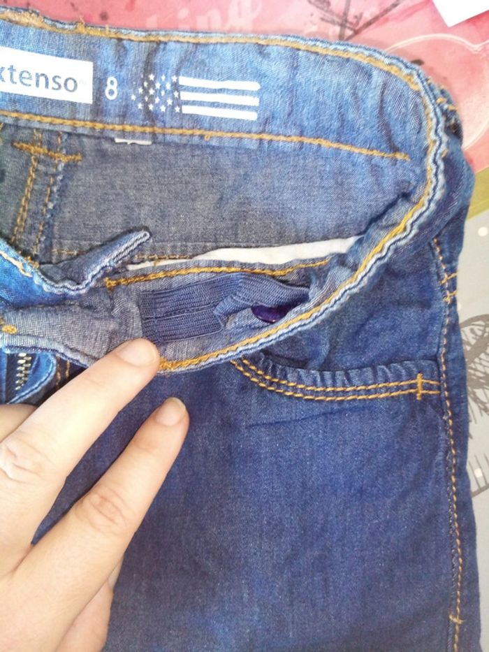 Bermuda fin en jean 8A - photo numéro 6