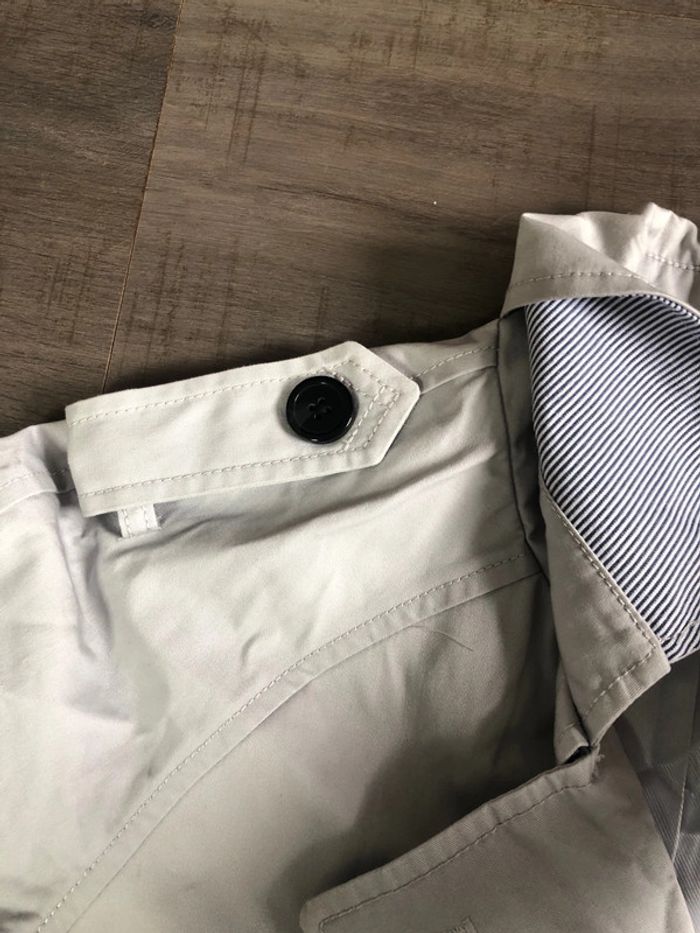 Trench neuf Etam gris tourterelle taille 36 - photo numéro 3