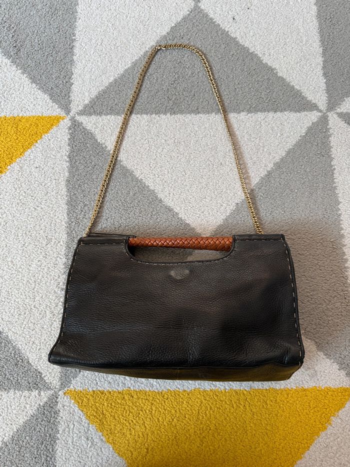Sac à main vintage en cuir Fossil