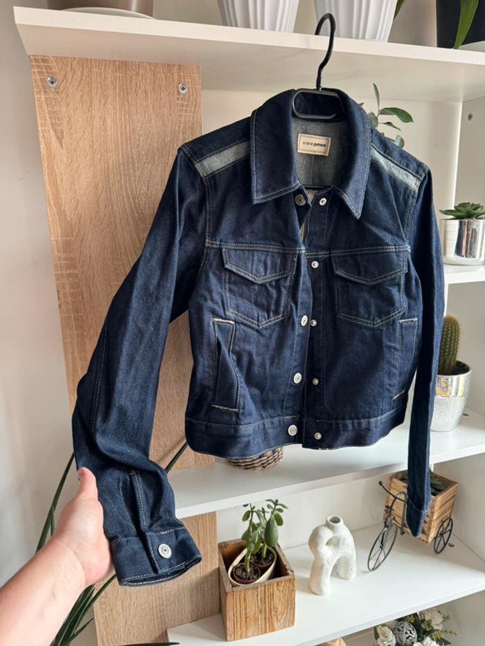 Veste en jean brut