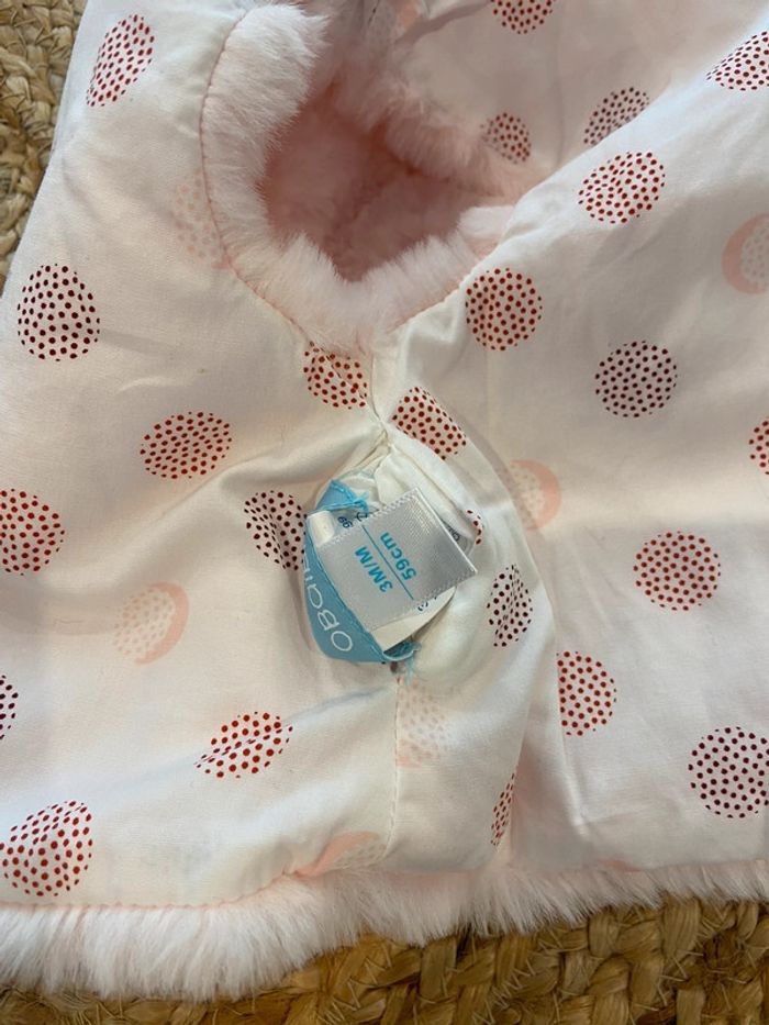 Gilet polaire réversible bébé fille 3 mois - photo numéro 3