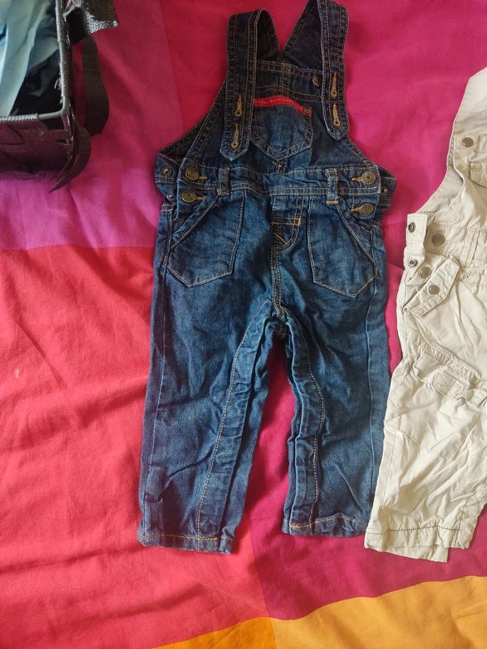 Lot 2 salopettes garçon 9 mois - photo numéro 2